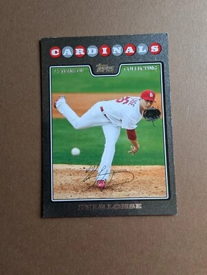 Kyle Lohse St. Louis Cardinals 2008 Topps Update Black #UH310 /57 - Image 1 of 4