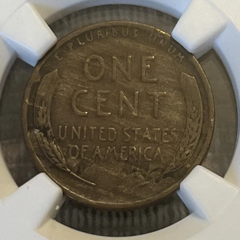 1926 1C ERROR NGC VF 30 REVERSE LAMINATION WHEAT PENNY Cover