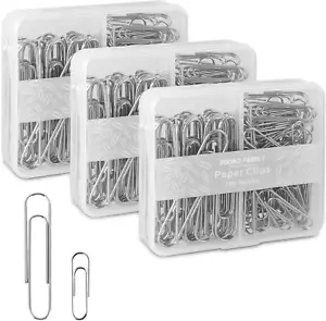 Paper Clips Assorted Sizes, Large Paper Clips, Small Paper Clips, Paper Clip, Pa - Picture 1 of 6