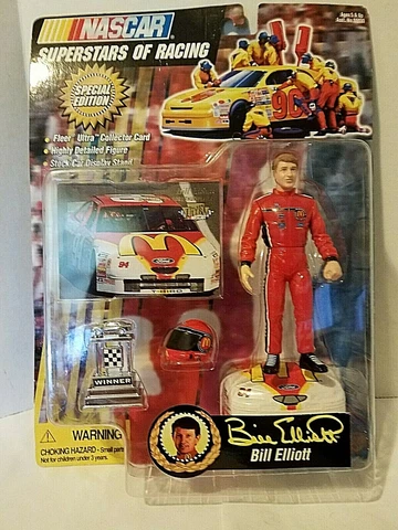 1997 Nascar-Superstars Of Racing-Special Edition-Bill Elliott Figure and Acc's Cover