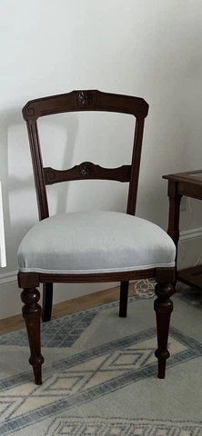 beautiful antique wooden accent chair Cover