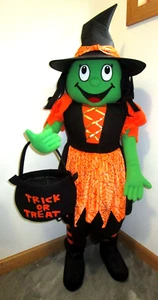 Vintage Halloween Witch Porch Kid Stands 36" Tall Indoor Fun Halloween Décor - Picture 1 of 7