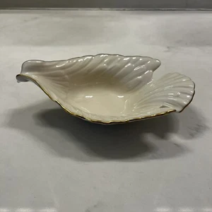 LENOX China piatto tortora porcellana avorio bordo oro 24 carati ciotola snack caramelle  - Foto 1 di 7