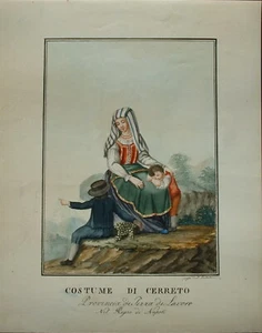Ferdinando ROBERTO - Costume di Cerreto - Provincia di Terra di Lavoro. - Foto 1 di 3