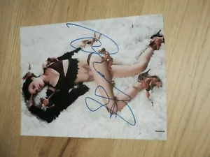 Sexy ASIA PLATA firmado a mano 8x10 EN PERSONA! ¡Garantizado! - Imagen 1 de 1