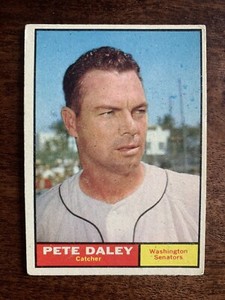 1961 Topps Pete Daley Washington Senators #158