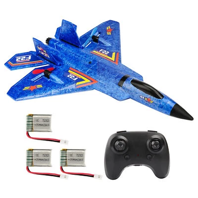F22 2.4G Remote Control RC Plane 2CH 3-Axis Gyro Airplane Glider LED Fighter Toy - Image 1 of 4