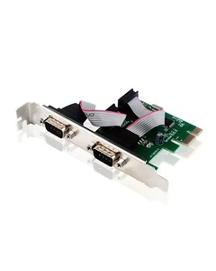 PCI-Express PCI-E Dual RS-232 Port szeregowy PCI-E 2 porty DSUB9 DB9 Sterowanie szeregowe - Zdjęcie 1 z 3