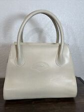 Longchamp Vintage Bag Cream Leather Tote Bag RRP£370