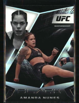 Amanda Nunes 2021 Panini Chronicles Black UFC #105 MMA Card - Image 1 of 2