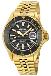 Gevril Men's 42605 Chambers Swiss Automatic Sellita Ceramic Bezel SW200 Watch - Picture 1 of 10