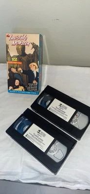 The Invisible Monster 1950 VTG John Crawford George Meeker 2 VHS Tapes- RARE - Image 1 of 4