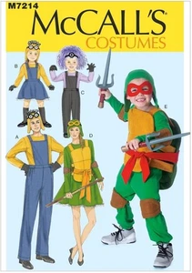 McCall's Sewing Pattern 7214 P264 Kids Costume Size 3-8 - Picture 1 of 2