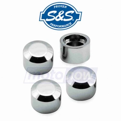 S&S Cycle Magnetic Head Bolt Covers for 1996-2006 Harley Davidson FLHTCI dy Foto 1 de 4