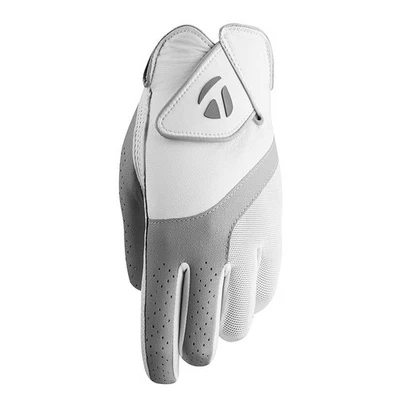 TaylorMade Womens Kalea Golf Gloves - Grey/White - New 2021 - Image 1 of 3