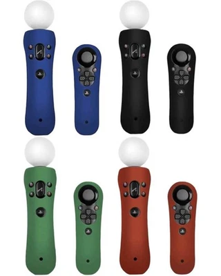 4x PACK Set Silikon Skin Schutz-Hülle für Sony PS Move VR Controller PS3 PS4 PS5 - Bild 1 von 3