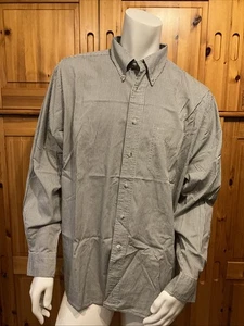 Camisa de hombre Allen Solly talla 42 CMS gris a cuadros manga larga abotonada camisa informal - Imagen 1 de 8