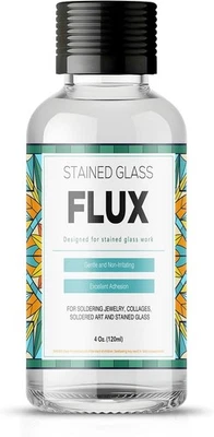 NOBRAND Liquid Soldering Flux for Stained Glass, 4oz Flux for Soldering Work, Liquid