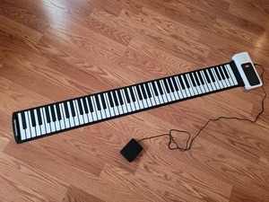 Mesa enrollable portátil plegable de 88 teclas con teclado eléctrico altavoz incorporado - Imagen 1 de 9