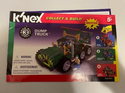 K'Nex Instruction Manual (Dump Truck 11908/78066) Road Rigs Series 3 Replacement - Image 1 of 4