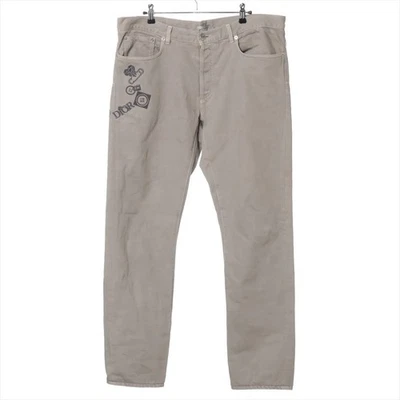 Calça jeans Dior x Judy Blame 20AW algodão – Cinza – Masculina tamanho 38 - Imagem 1 de 4