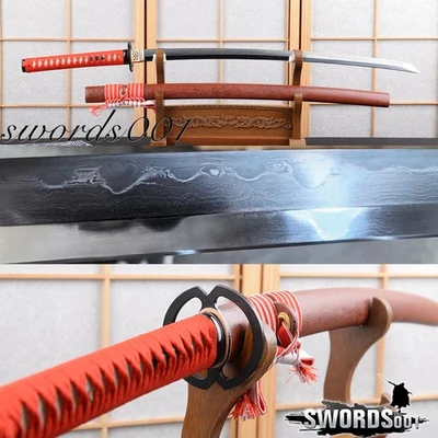 Espada Katana Japonesa Afilada Real Hamon Doblada Acero Arcilla Templada Musashi Tsuba Foto 1 de 4