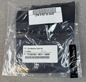 Fabletics The Baseline Tight 3/4 Herren Kompressionshose Schwarz Gr. L Neu - Bild 1 von 7