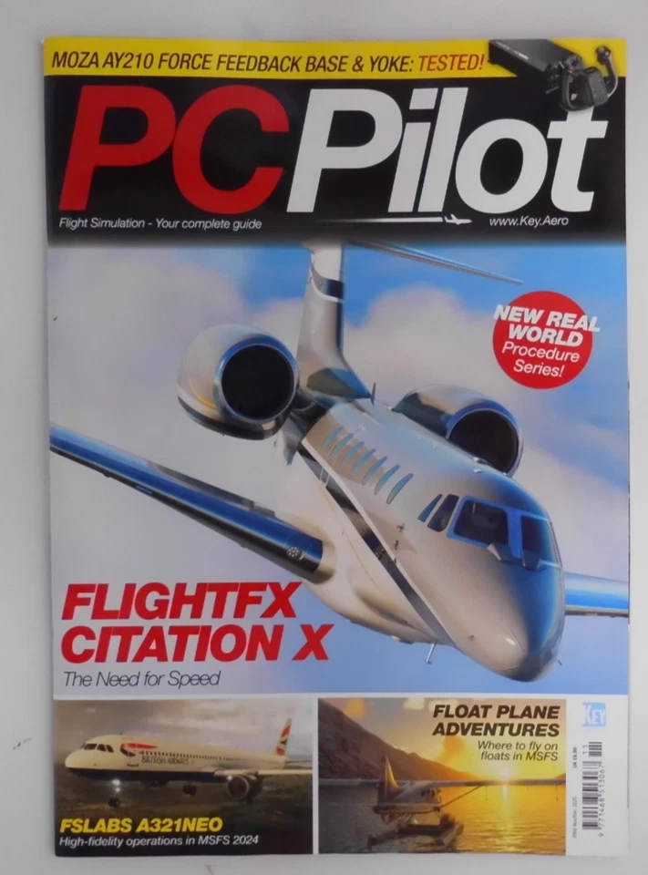 PC Pilot magazine Nov/Dec 2025 Flightfx Citation X, FSLABS A321NEO, Moza AY210 - Image 1 of 1