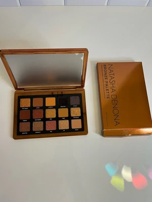 PALETA DE SOMBRAS NATASHA DENONA BRONZE~15 TONS~FOSCO~METÁLICO~TAMANHO COMPLETO~NOVO NA CAIXA! - Imagem 1 de 2