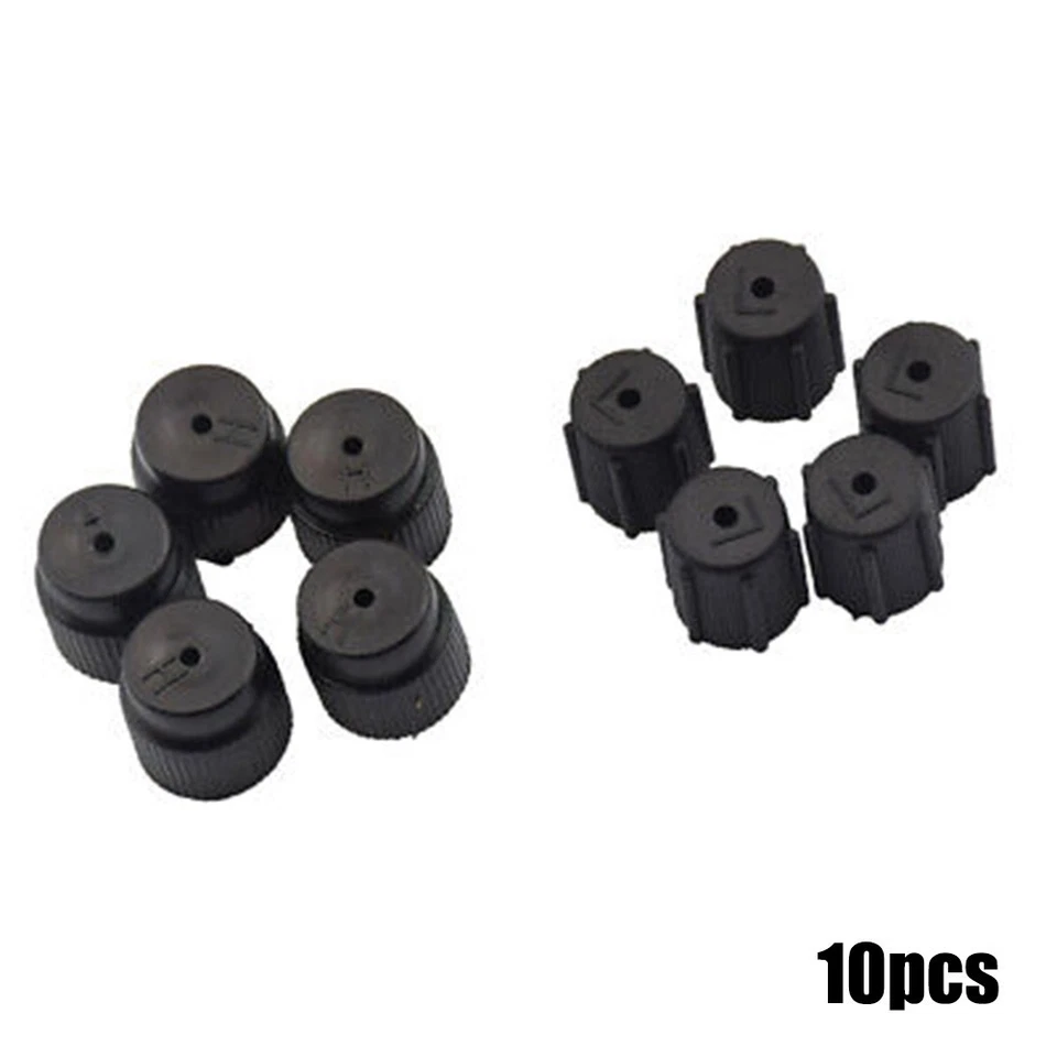 10PCS Air Conditioning Seal Kit R134a High/low AC Valve Cap Replacement Parts - Image 1 of 4