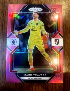 2022-23 Panini Prizm Premier League Mark Travers Pink Prizm /199 RC - Picture 1 of 4