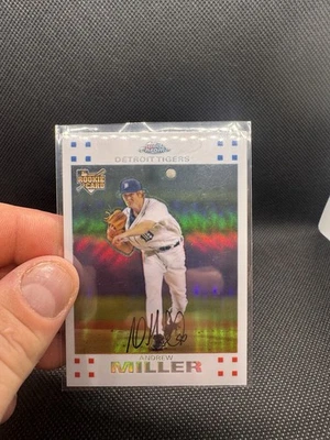 2007 Topps Chrome - Andrew Miller #298 White Refractor /660 (RC) - Image 1 of 2