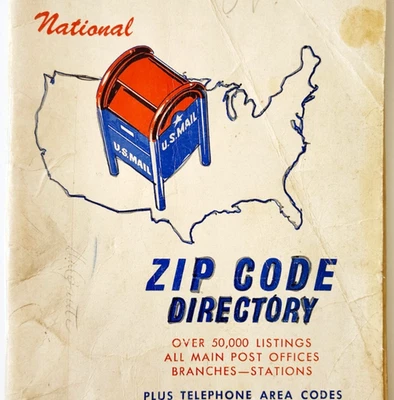 1974 National Zip Code Directory Telephone Area Codes VTG PB Communication F15 - Image 1 of 4