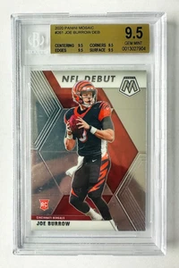 2020 Panini Mosaic Joe Burrow RC #261 NFL Debut Base BGS 9.5 Bengals Rookie! - Picture 1 of 3