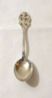 EPNS Plateado Rosa Vikinga Hecha en Suecia - Cuchara Demitasse Foto 1 de 3