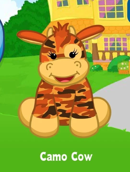 Webkinz Classic Camo Cow Virtual PET Adoption Code Only Messaged - Image 1 of 1