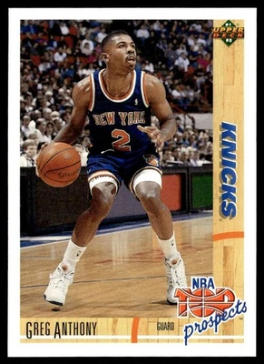 1991-92 Upper Deck Greg Anthony New York Knicks #448 - Image 1 of 2