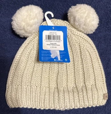 Columbia Unisex’s Invierno 2 Pom Pom Beige/Beige ☼Gorro Talla Única Nuevo Foto 1 de 4