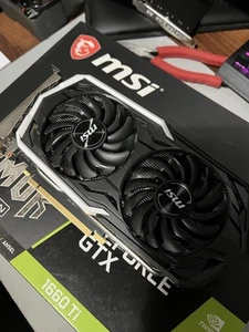 MSI NVIDIA GeForce GTX 1660Ti Armor 6G OC Graphics Card - Bild 1 von 8