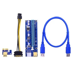 PCI-E Riser-Karte VER009S 1X Bis 16X Erweiterung, Vergoldet für Verbesserte9419 - Bild 1 von 6