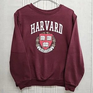 Großes weinrotes Harvard Crest Sweatshirt Veritas Cold Crush Langarm Unisex - Bild 1 von 13