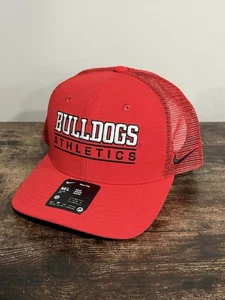 Cappello berretto Nike Georgia Bulldogs atletica M/L regolabile snapback rosso camionista NCAA - Foto 1 di 9