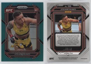 2023 Panini Prizm UFC Teal Prizm /49 Josiane Nunes #199 Rookie RC
