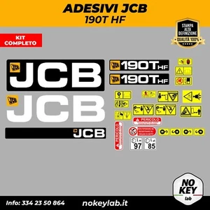 JCB 190T HF decalcomanie adesivi kit Completo - Imagen 1 de 1