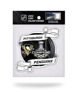 Pittsburgh Penguins 2016 Stanley Cup Champions gestanzte statische Fensterklammer - Bild 1 von 2