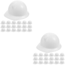 2 Count Toy Helmet Abs Child Miniature Dolls Safety Hard Hats