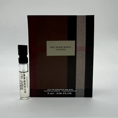 Burberry London Eau De Parfum For Men 2ml/0.06fl.oz Sample Brand New - Image 1 of 3
