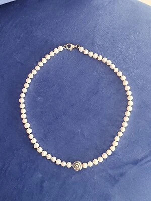 Bellissima Luce, Collana  perle di Mare Fermaglio E Centrale Argento 925  - Immagine 1 di 4