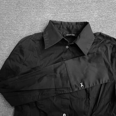 Camisa blusa negra Patrizia Pepe con botones con cuello y puños para mujer talla 44 Foto 1 de 4