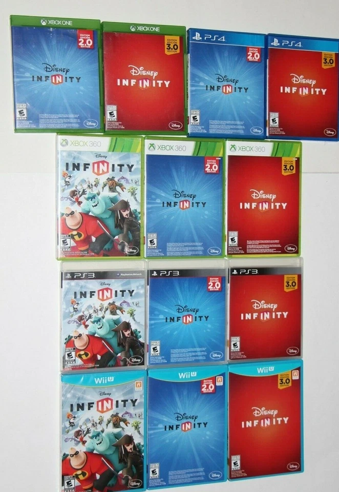 DISNEY INFINITY 1.0 2.0 3.0 WII WII U XBOX ONE 360 PS4 PS3 VIDEO GAME DISC  - Image 1 of 1